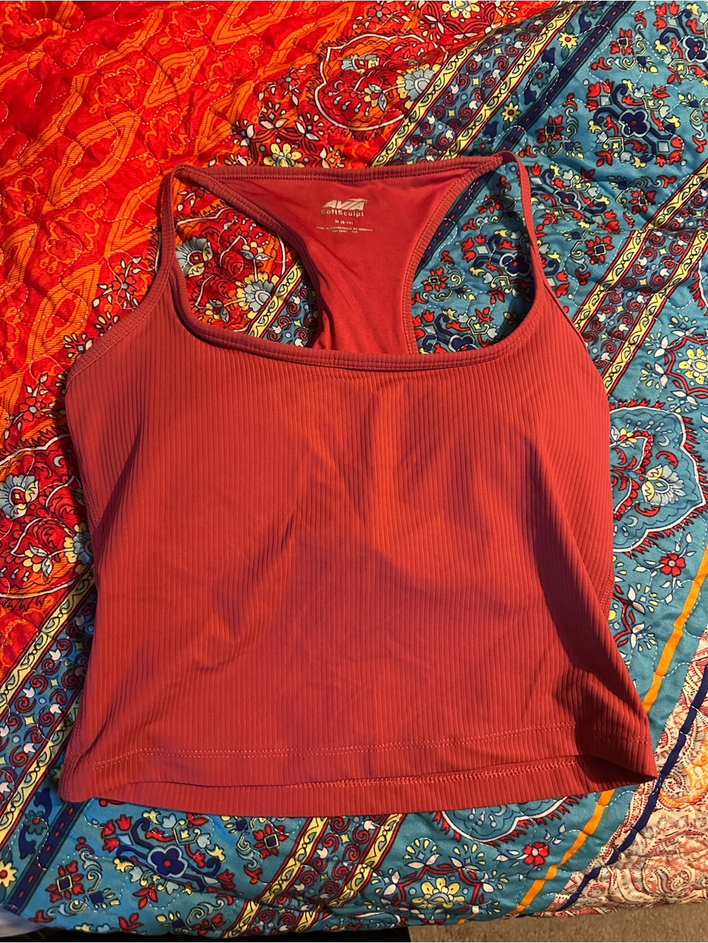 ⭐️ Pink Ribbed Racerback Crop Tank - Picture 2 of 8